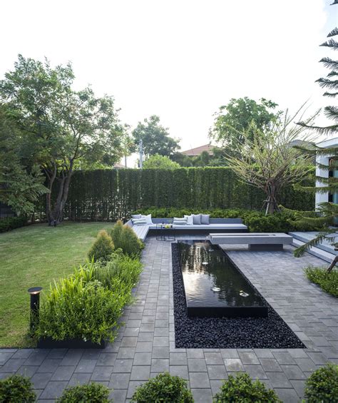 Ging Reflective Pond Patio Garden Landscape Design Modern