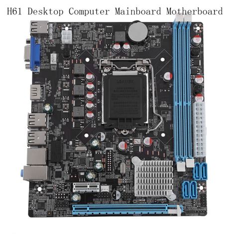 Professional H61 Desktop Computer Mainboard Motherboard 1155 Pin Cpu