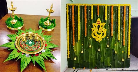 Best Banana Leaf Decoration Ideas For Pooja India Gardening