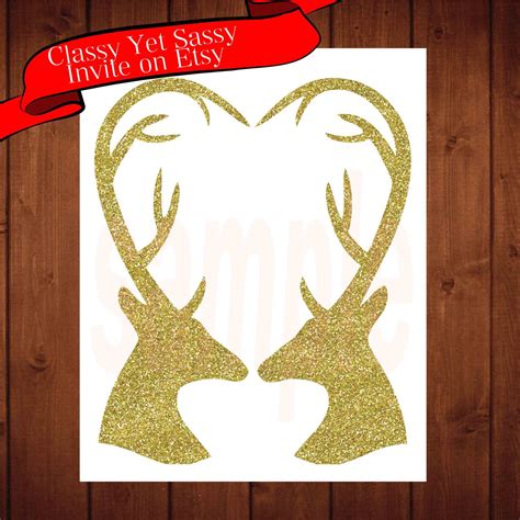 Deer Silhouette, Glitter Deer Wedding Sign, Glitter Deer | Deer wedding, Deer silhouette 