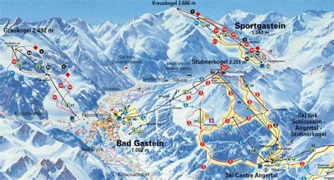 Bad Gastein Piste Map J Ski