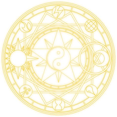 Sakura Magic Circle Png Download This Gorgeous Golden Magic Magic