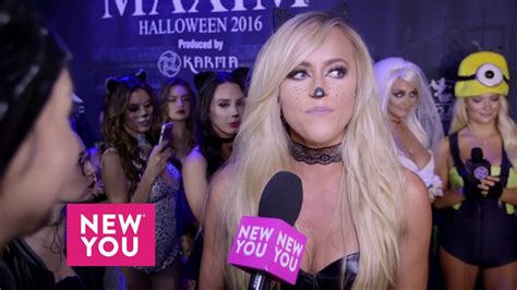 Maxim Model Danielle Moinet Talks To New You About Beauty Tips At The Maxim 100 Halloween Party