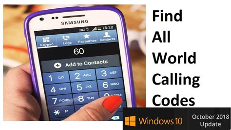 How To Find International Calling Codes List Using Windows 10 All World