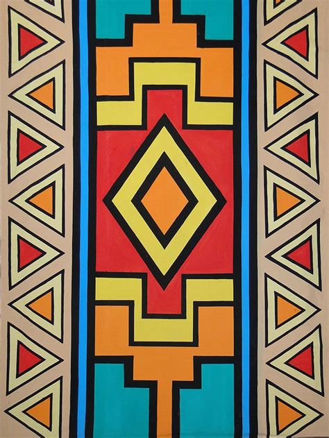 Ndebele Print African Art Projects Africa Art Pattern Art