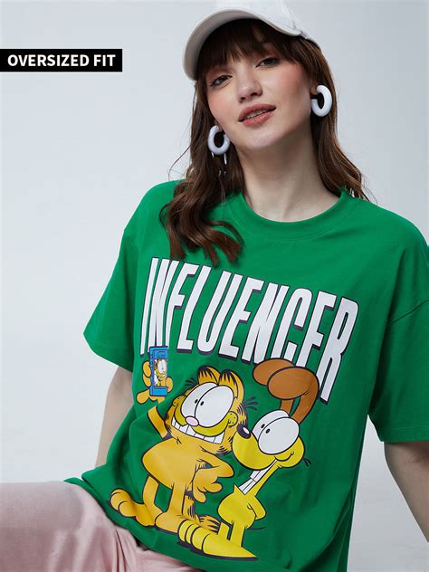Buy Garfield Influencer Womens Oversized T Shirt Online At The Souled Store