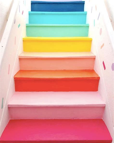 The Prettiest Set Of Colorful Stairs Weve Ever Seen What A Fun Spot