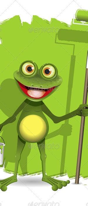 Frog Painter By Brux Graphicriver