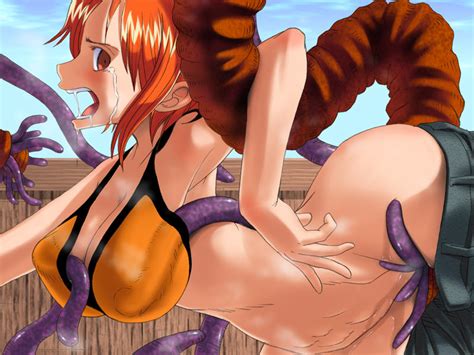 Rule 34 Big Breasts Breasts Cleavage Drool Large Breasts Nami One Piece Orange Hair Pre