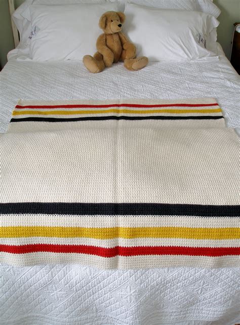 Single Crochet Hudson Bay Blanket Hudson Bay Blanket Blanket