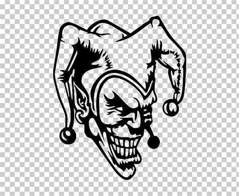 Joker Sticker Black And White Decal Png Clipart Adhesive