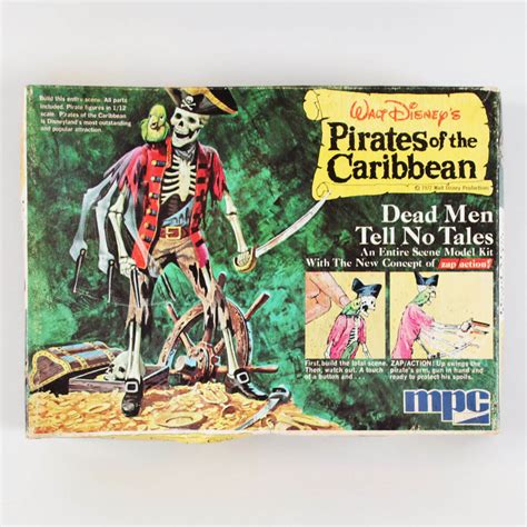 1972 Mpc Pirates Of The Caribbean Model Kit Walt Disney Dead Men