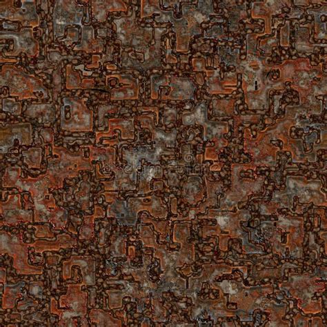 Steampunk Surface Of Rusty Metal Patches Roughly Welded Together