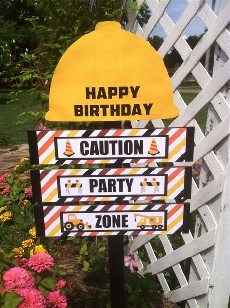 We ordered a happy birthday yard sign for my son's birthday. Construction Birthday Yard Sign (With images) | Birthday yard signs, Construction birthday, Yard ...