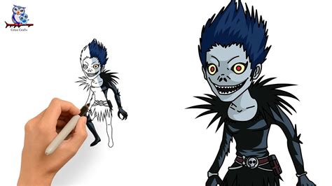 How To Draw Ryuk Death Note Manga Tutorial