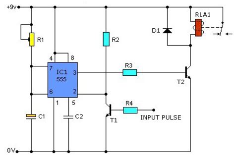 Simple 555 Timer Circuit Diagram
