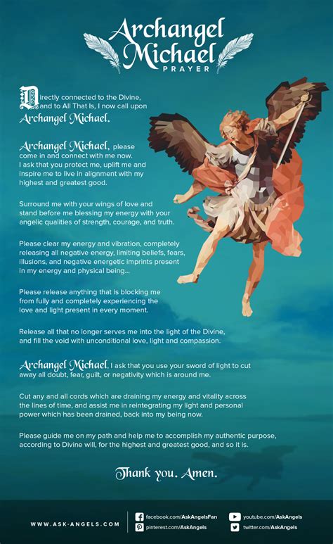 An Archangel Michael Prayer For Guidance Protection And Support