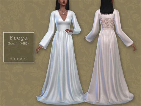 The Sims Resource Bohemian Wedding Freya Gown
