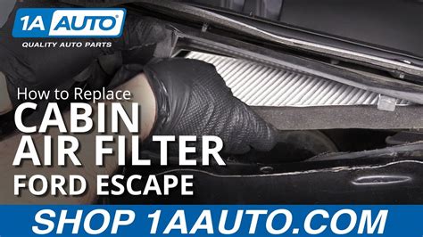 Standard particulate cabin air filters should be replaced every other year or every 30.000 miles (48000 km). How to Replace Cabin Air Filter 08-12 Ford Escape | 1A Auto