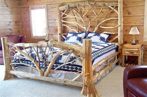 You can create a complete bedroom with rustic wood bedroom furniture or just choose the individual log bedroom furniture pieces you. Warm and inviting rustic log beds | The Owner-Builder Network