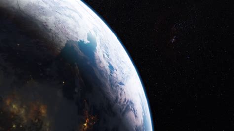 Realistic Beautiful Planet Earth From Deep Stock Motion Graphics Sbv