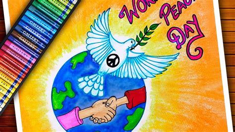 World Peace Day Drawing World Peace Day Poster Peace Day Poster
