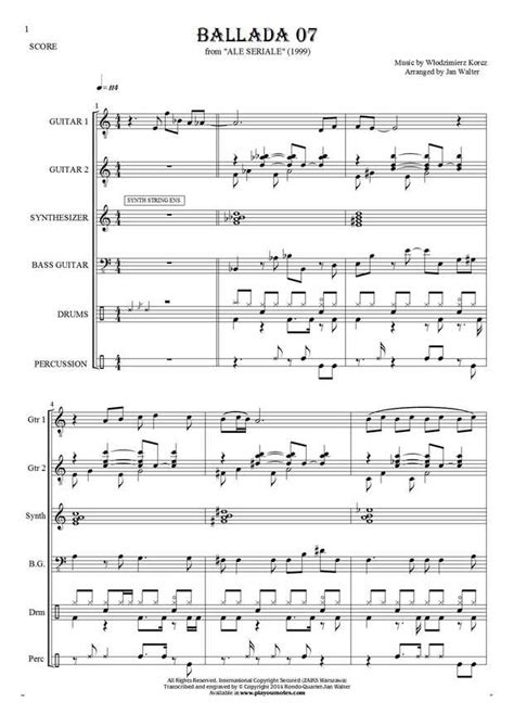2:07 patriotycznyinternet 29 870 просмотров. Ballada 07 - Grzegorz Markowski - Nuty i tabulatury ...