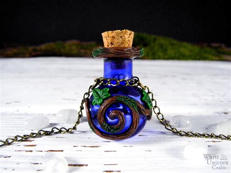 Magical Potion Bottle Necklace With Cork Cute Festival Jewelry Etsy