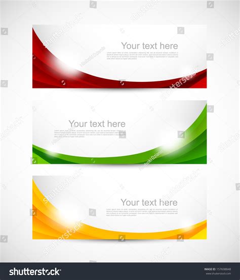 Set Of Banners Stock Vector Illustration 157698848 Shutterstock