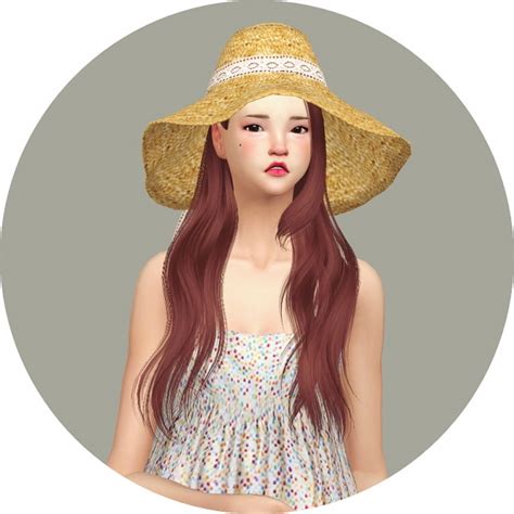 Back Ribbon Wide Floppy Hat At Marigold Sims 4 Updates