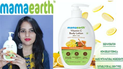 New Mamaearth Vitamin C Body Lotion Review And Demo Youtube