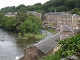 New Lanark Mill complex from the river Clyde - Picture of New Lanark ...