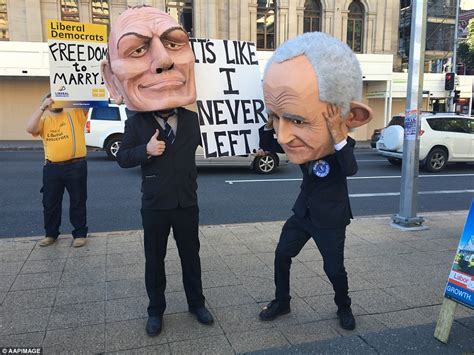 Malcolm Turnbull And Tony Abbott Wear Bright Colours