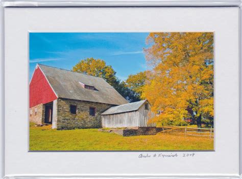 Old Autumn Barn Bucks County Pa Original 4x6 Photo 5x7 Matt Etsy