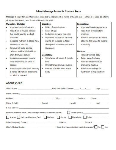 11 Massage Consent Form Templates In Doc Pdf