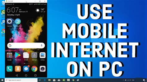 How To Connect Mobile Internet To Laptop Without Usb Cable Youtube