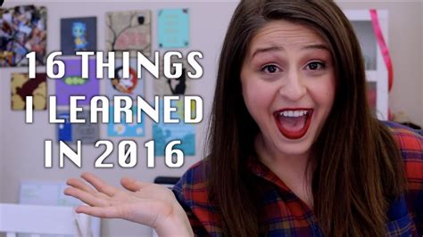 16 Things I Learned In 2016 Youtube