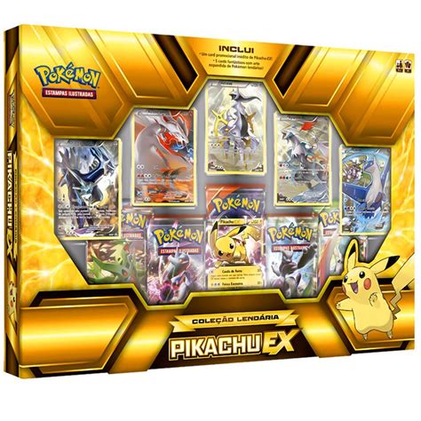 Pokemon Box ColeÇÃo LendÁria Pikachu Ex Pokemon Em Promoção