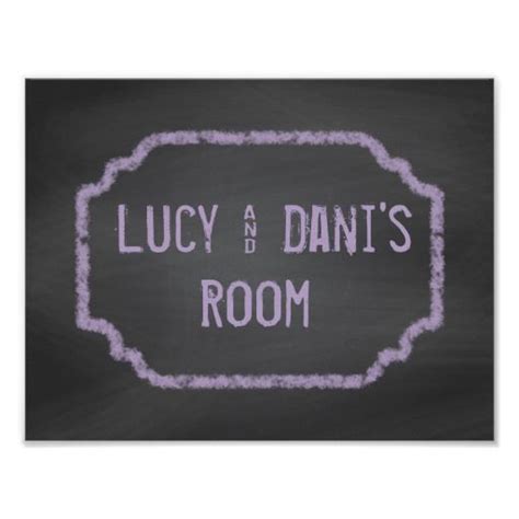 A Chalkboard With The Words Lucky And Dans Room Written In White On It