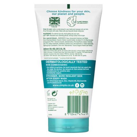 Daily Skin Detox Purifying Face Wash Simple® Skincare