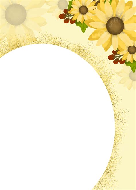 Yellow Background Wedding Invitation With Beautiful Sunflower Wallpaper