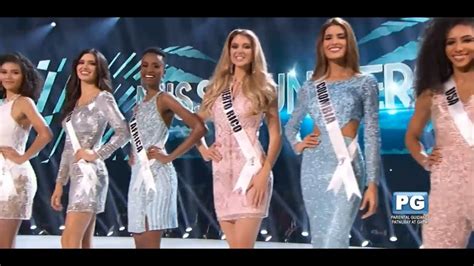 [hd] 2019 miss universe top 10 announcement youtube