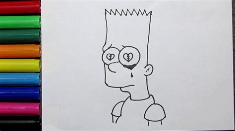 How To Drawing Bart Simpson Easy Bart Simpson Drawing For Kids The