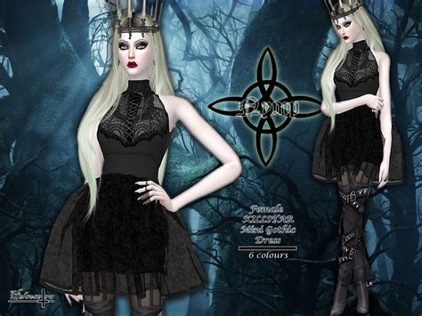 Nymp Sheer Gothic Dress By Helsoseira At Tsr Sims 4 Updates