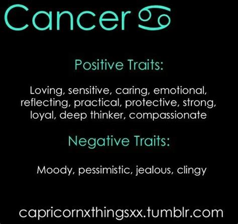 Thus, moodiness and unpredictability are the typical personality traits of a cancer woman. Pin by Noor-E-Aain on CANCER zodiac | Cancer zodiac facts ...