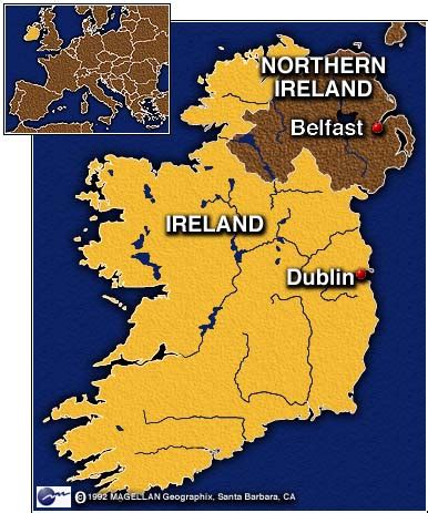 Belfast map — satellite images of belfast. Belfast County Map Area - Map of Ireland City Regional ...