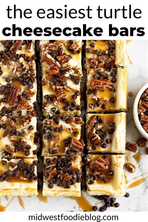 Decadent Turtle Cheesecake Bars