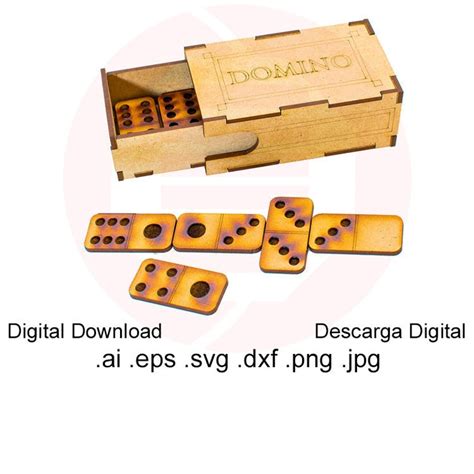 Laser Cut File Domino Wooden Domino Vector Svg Domino Holder Etsy