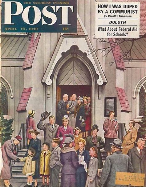 The Saturday Evening Post April 16 1949 Cover By Stevan Dohano Vintage Americana Prints Cover