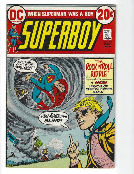 Superboy 195 The Rock N Roll Riddle Bronze Age Fn East Bay Comics